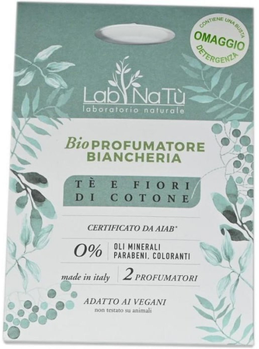 LAB NATU' PROFUMATORI BIO TE' E FIORI DI COTONE PER ARMADI E CASSETTI - Luckyfarma.it