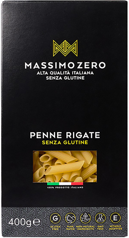 MASSIMO ZERO MEZZE PENNE RIGATE 400 G - Luckyfarma.it