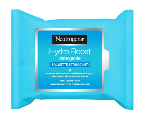 NEUTROGENA HYDRO BOOST SALVIETTE STRUCCANTI 25 PEZZI - Luckyfarma.it