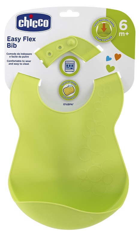 CHICCO BAVAGLINA RIGIDA 6M+ VERDE - Luckyfarma.it