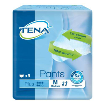 PANNOLONE PULL-UP TENA PANTS PLUS TAGLIA MEDIUM 9 PEZZI - Luckyfarma.it