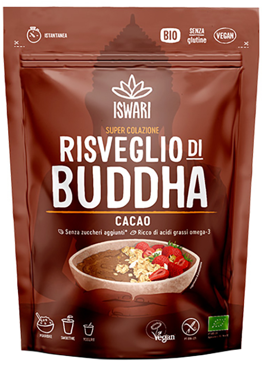 ISWARI RISVEGLIO BUDDA CACAO CRUDO 360 G - Luckyfarma.it