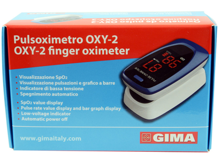 PULSOXIMETRO DA DITO OXY-2 SCHERMO LED 60X30,5X32,5MM 1 PEZZO - Luckyfarma.it
