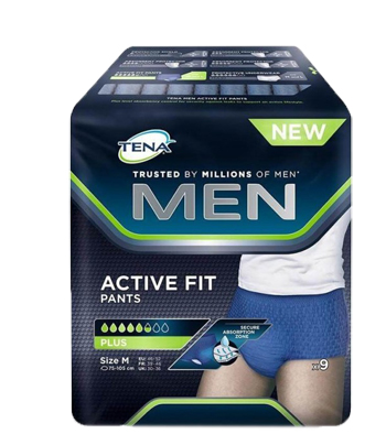 PULL UP UOMO TENA MEN PANTS ACTIVE FIT M 9 PEZZI - Luckyfarma.it