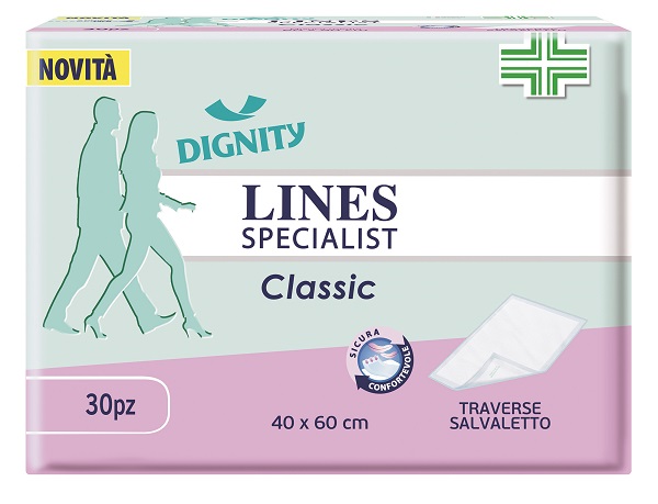 TRAVERSA PER INCONTINENZA LINES SPECIALIST CLASSIC 40X60 CM 30 PEZZI - Luckyfarma.it
