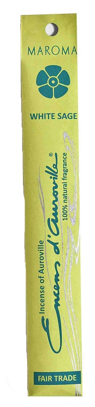 MAROMA ENCENS D'AUROVILLE STICK SALVIA BIANCA - Luckyfarma.it