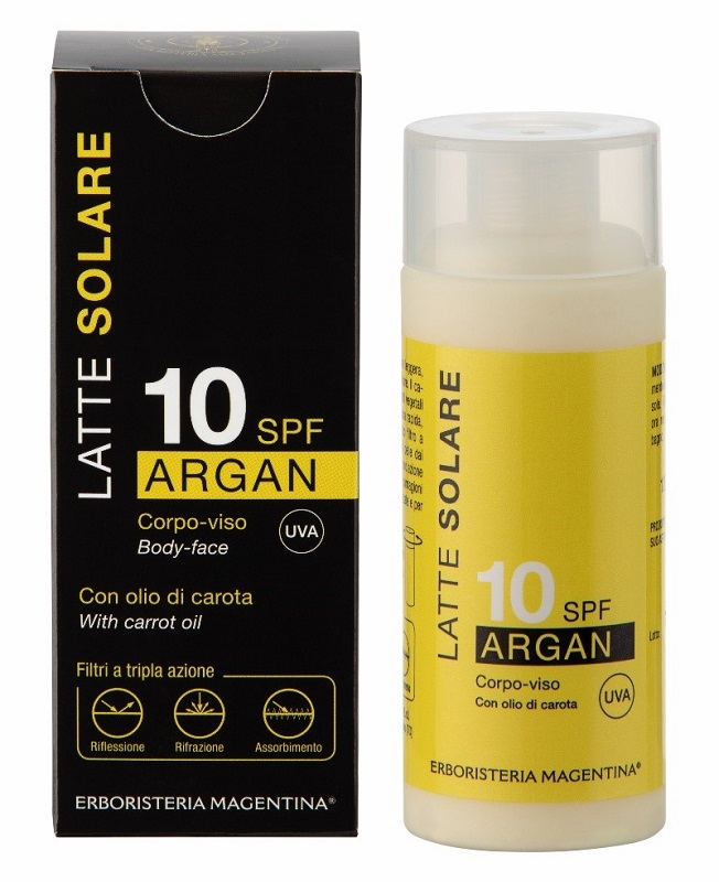 SOLARE ARGAN 10SPF 125 ML LATTE - Luckyfarma.it