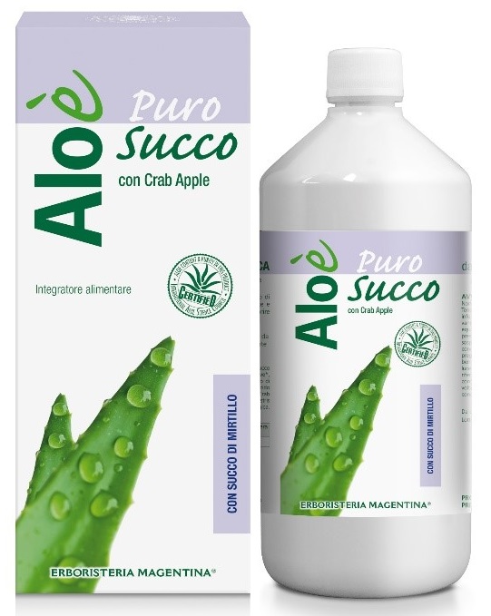 ALOE' ALOE VERA BIO + MIRTILLO 1 LITRO - Luckyfarma.it