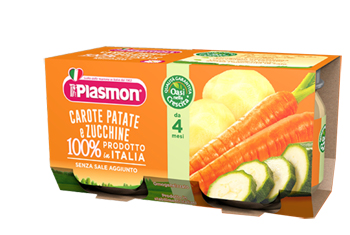 PLASMON OMOGENEIZZATO CAROTE PATATE ZUCCHINE 4 X 80 G - Luckyfarma.it