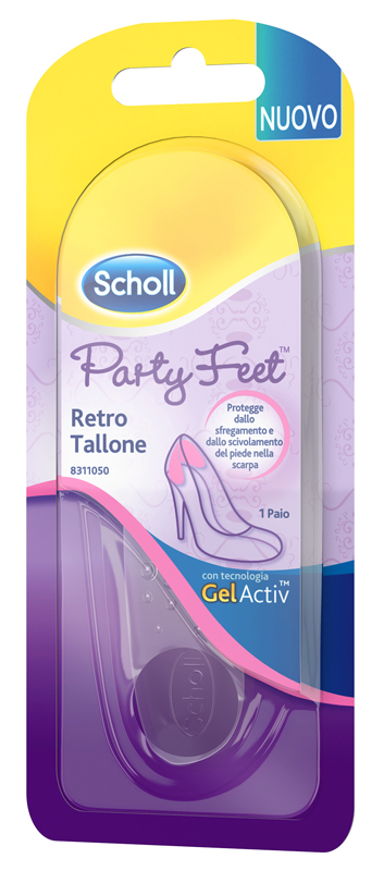 PLANTARE ORTOPEDICO PER RETRO TALLONE PARTY FEET SCHOLL GEL ACTIV 1 PAIO - Luckyfarma.it