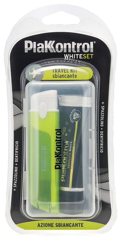 PLAKKONTROL WHITE SET TRAVEL KIT - Luckyfarma.it