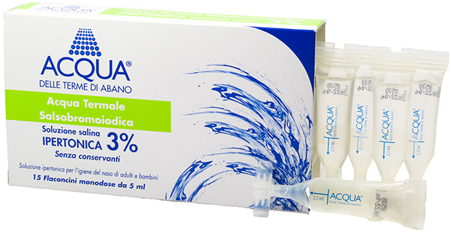 ACQUA DELLE TERME DI ABANO SOLUZIONE IPERTONICA 3% PER LAVAGGIO NASALE - Luckyfarma.it
