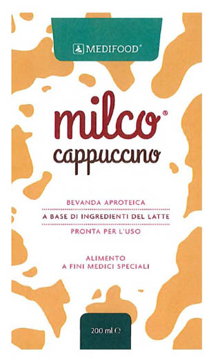 MEDIFOOD MILCO BEVANDA APROTEICA CAPPUCCINO 6 X 200 ML - Luckyfarma.it