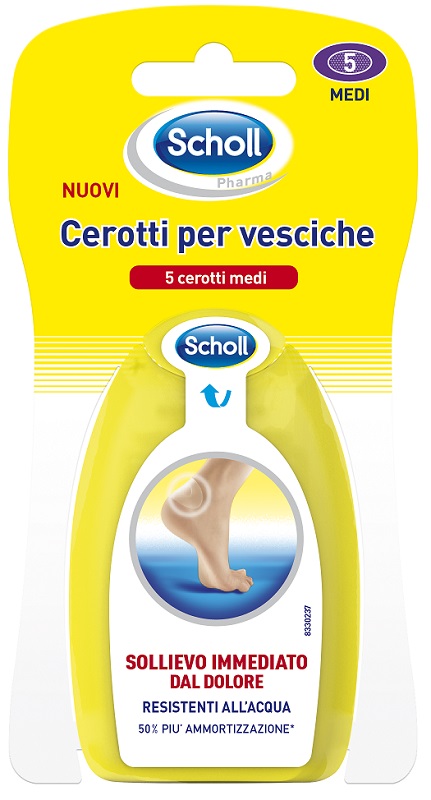 SCHOLL CEROTTI PER VESCICHE MEDIO DITA DEI PIEDI 6 PEZZI - Luckyfarma.it