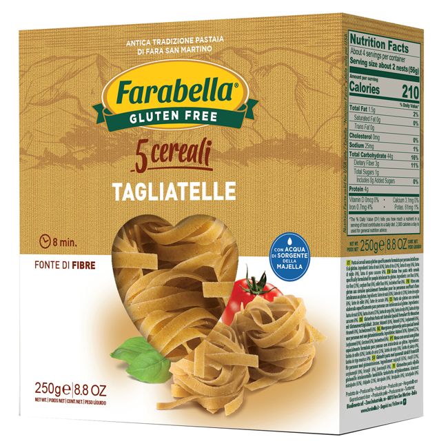 FARABELLA TAGLIATELLE AI 5 CEREALI 250 G - Luckyfarma.it