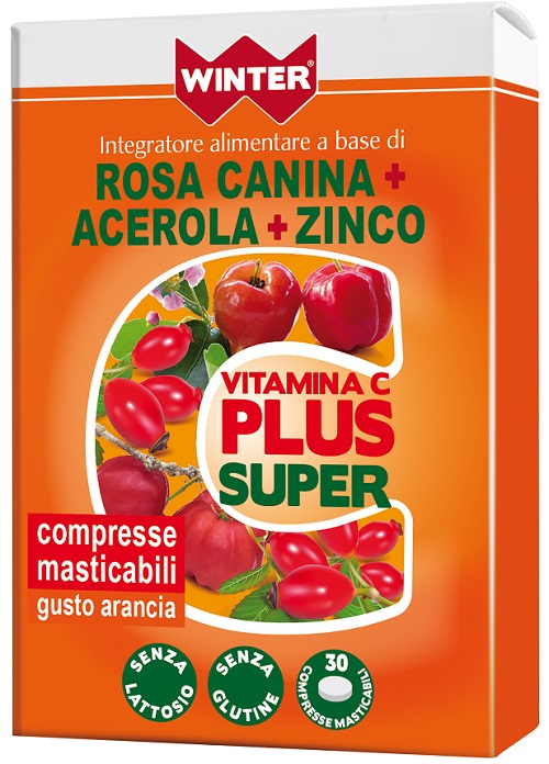 WINTER VITAMINA C PLUS SUPER  + ZINCO 30 COMPRESSE MASTICABILI - Luckyfarma.it