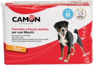 PANNOLINI A FASCIA CANI MASCHI MISURA 1 12 PEZZI - Luckyfarma.it