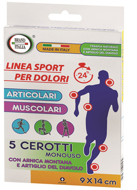 CEROTTI PER DOLORI ARTICOLARI E MUSCOLARI CON ARNICA MONTANA E ARTIGLIO DEL DIAVOLO 9X14CM 5 PEZZI - Luckyfarma.it