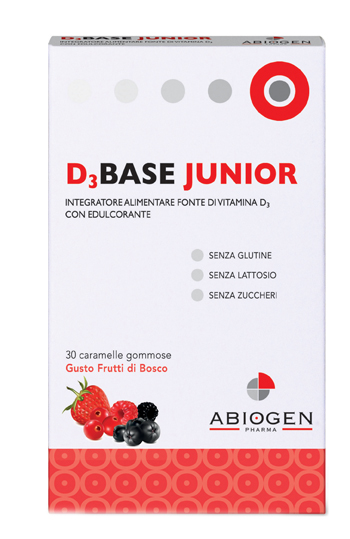 D3BASE JUNIOR 30 CARAMELLE GOMMOSE FRUTTI DI BOSCO - Luckyfarma.it