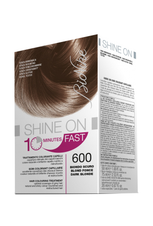 BIONIKE SHINE ON FAST TRATTAMENTO COLORANTE CAPELLI BIONDO SCURO 600 FLACONE 60 ML + TUBO 60 ML - Luckyfarma.it