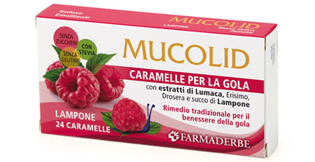 MUCOLID LUMACA & LAMPONE 24 CARAMELLE - Luckyfarma.it