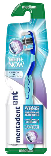 MENTADENT SPAZZOLINO WHITE NOW CARBON - Luckyfarma.it