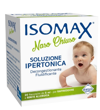 SOLUZIONE IPERTONICA ISOMAX NASO CHIUSO 20 FLACONCINI DA 5 ML - Luckyfarma.it