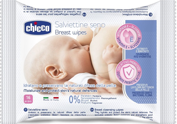 CHICCO SALVIETTE DETERGENTI PER IL SENO 16 PEZZI - Luckyfarma.it