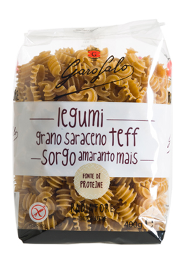 GAROFALO RADIATORI PASTA SENZA GLUTINE LEGUMI E CEREALI 400 G - Luckyfarma.it