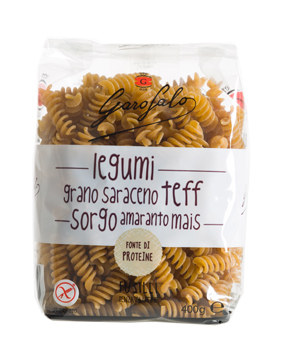 GAROFALO FUSILLI PASTA SENZA GLUTINE LEGUMI E CEREALI 400 G - Luckyfarma.it