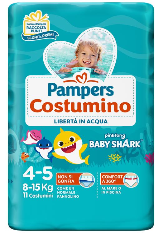 PAMPERS COSTUMINO CP 11 TG4 TG 4 11 PEZZI - Luckyfarma.it