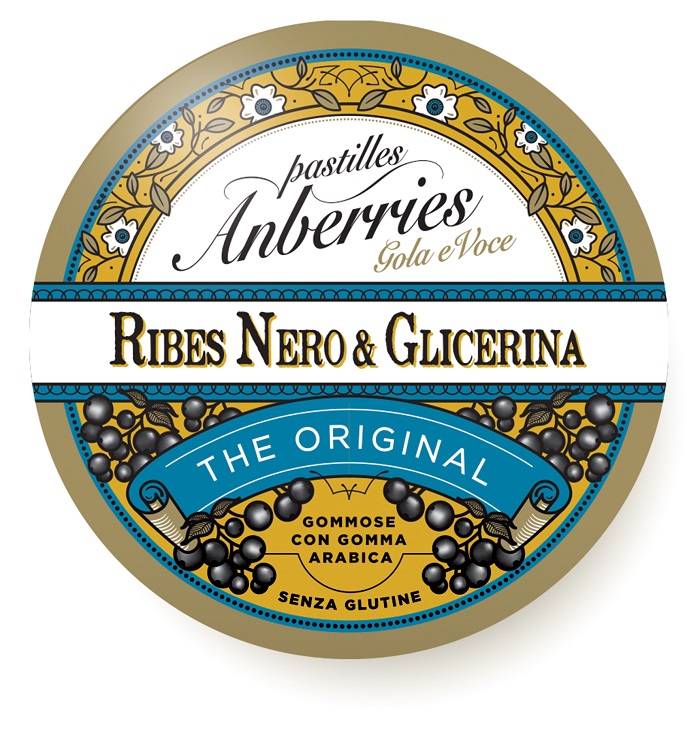 ANBERRIES CLASSICHE RIBES NERO & GLICERINA CARAMELLE 55 G - Luckyfarma.it