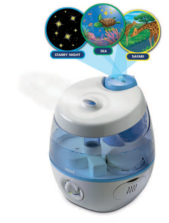 VICKS SWEETDREAMS UMIDIFICATORE A ULTRASUONI CON PROIETTORE IMMAGINI - Luckyfarma.it