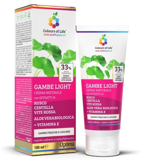 COLOURS OF LIFE SKIN SUPPLEMENT GAMBE LIGHT CREMA 100 ML - Luckyfarma.it