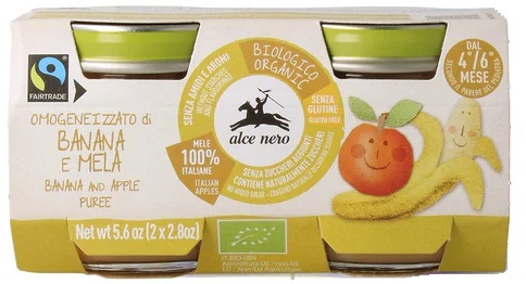 BABY FOOD BIO OMOGENEIZZATO BANANA/MELA 2 X 80 G - Luckyfarma.it
