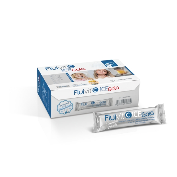 FLUIVIT C ICE GOLA 12 STICKPACK 12 ML - Luckyfarma.it