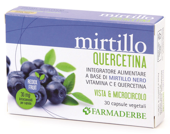 MIRTILLO QUERCETINA 30 CAPSULE - Luckyfarma.it