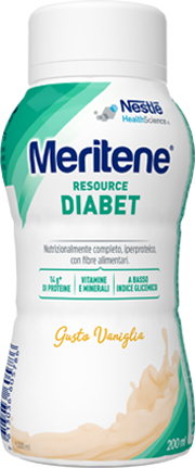 MERITENE RESOURCE DIABET VANIGLIA ALIMENTO IPERPROTEICO 28 VITAMINE E MINERALI 200 ML - Luckyfarma.it