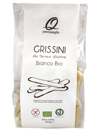 PANE QUAGLIA GRISSINI BIO BIANCHI 200 G - Luckyfarma.it