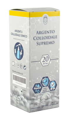 ARGENTO COLLOIDALE SUPREMO 20PPM CERTIFICATO SPRAY CON CONTAGOCCE + EROGATORE NASO + EROGATORE GOLA + EROGATORE PELLE - Luckyfarma.it