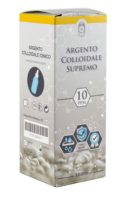 ARGENTO COLLOIDALE SUPREMO 10PPM CERTIFICATO CON CONTAGOCCE 100 ML - Luckyfarma.it