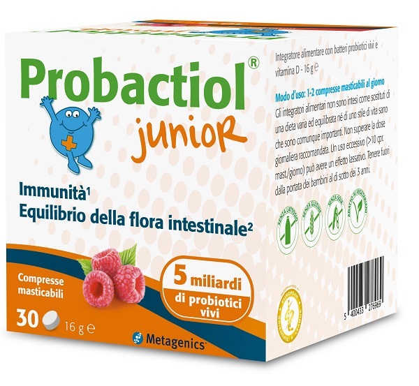 PROBACTIOL JUNIOR 30 COMPRESSE MASTICABILI NEW - Luckyfarma.it