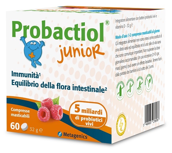 PROBACTIOL JUNIOR 60 COMPRESSE MASTICABILI NEW - Luckyfarma.it