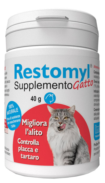 RESTOMYL SUPPLEMENTO GATTO FLACONCINO 40 G - Luckyfarma.it