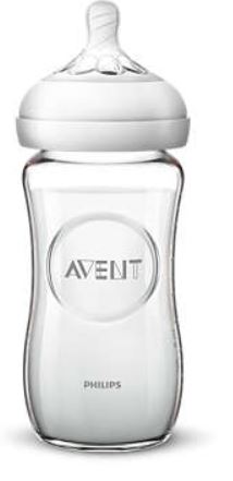 AVENT BIBERON NATURAL VETRO 240ML - Luckyfarma.it