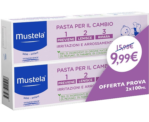 MUSTELA BIPACK PASTA CAMBIO 2 X 100 ML - Luckyfarma.it