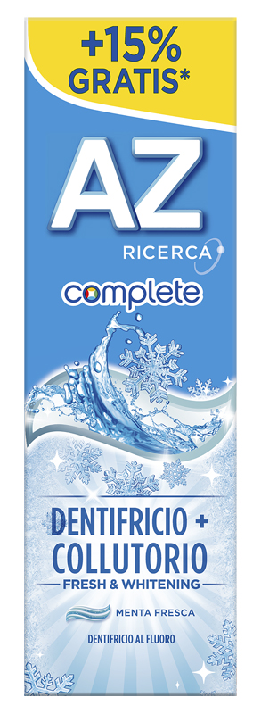 AZ COMPLETE DENTIFRICIO + COLLUTORIO WHITENING 75 ML - Luckyfarma.it
