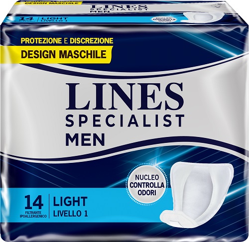 PANNOLONI LINES SPECIALIST MEN LIVELLO 1 14 PEZZI - Luckyfarma.it