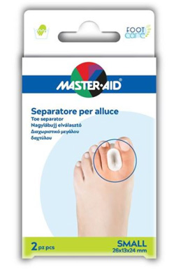 SEPARATORE DITA IN GEL MASTER-AID PER ALLUCE S 2 PEZZI - Luckyfarma.it