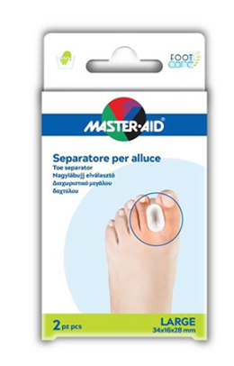 SEPARATORE DITA IN GEL MASTER-AID PER ALLUCE L 2 PEZZI - Luckyfarma.it